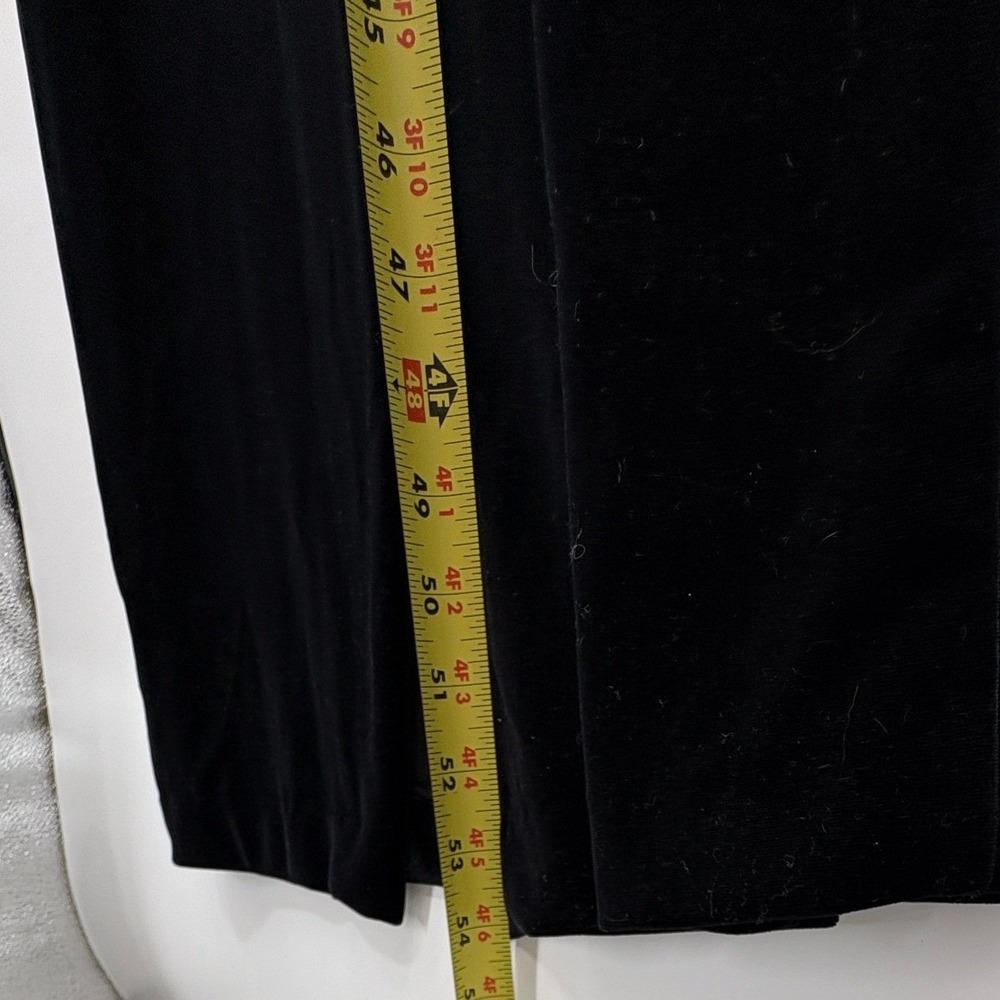R&M Richards Black Velvet Maxi Dress & Floral Burnout Jacket Set 2PC Formal - Picture 14 of 16